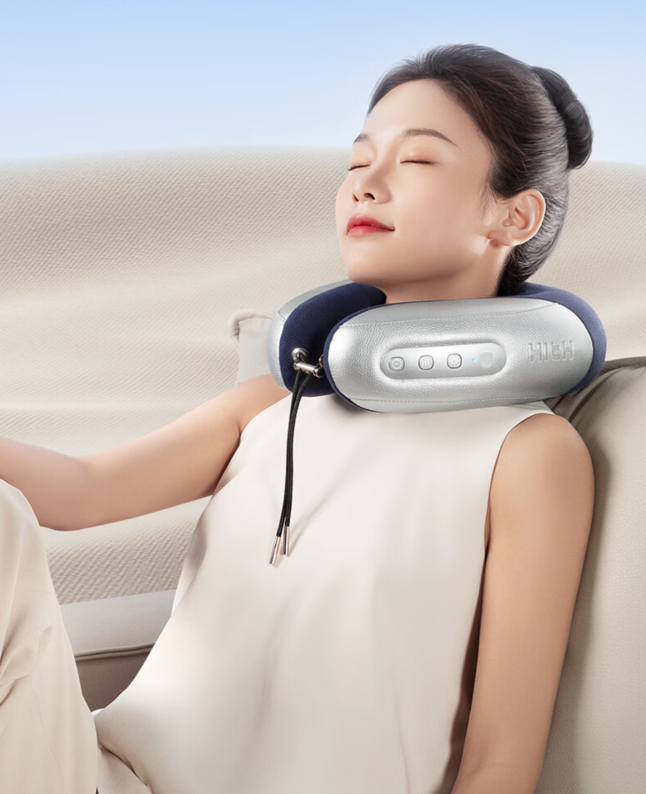 Shoulder and neck massage，massage hot compress，Ergonomics，