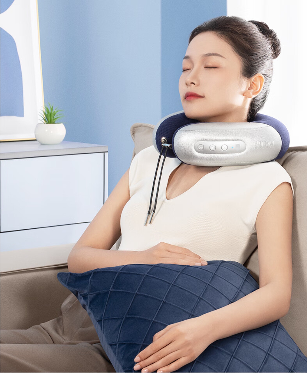 Shoulder and neck massage，massage hot compress，Ergonomics，