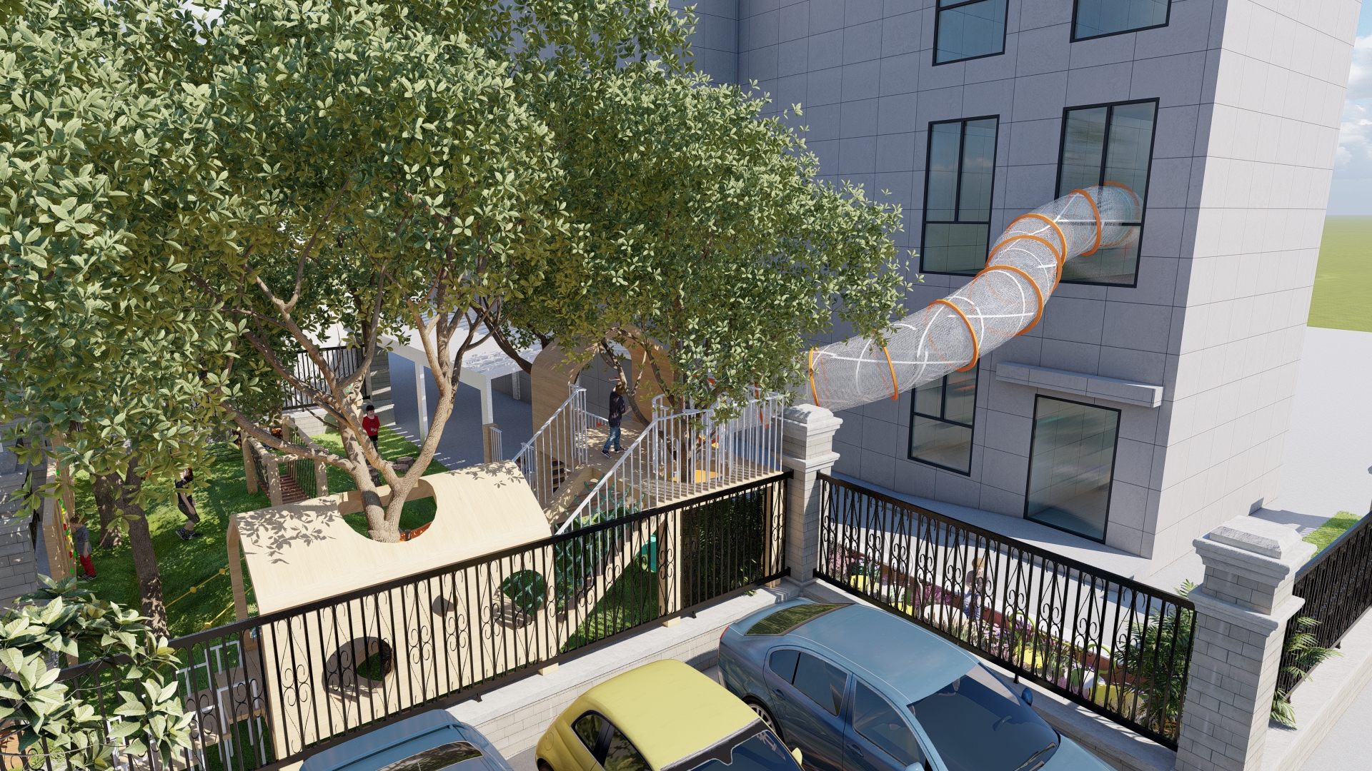 Kindergarten, Outdoor, Sports，