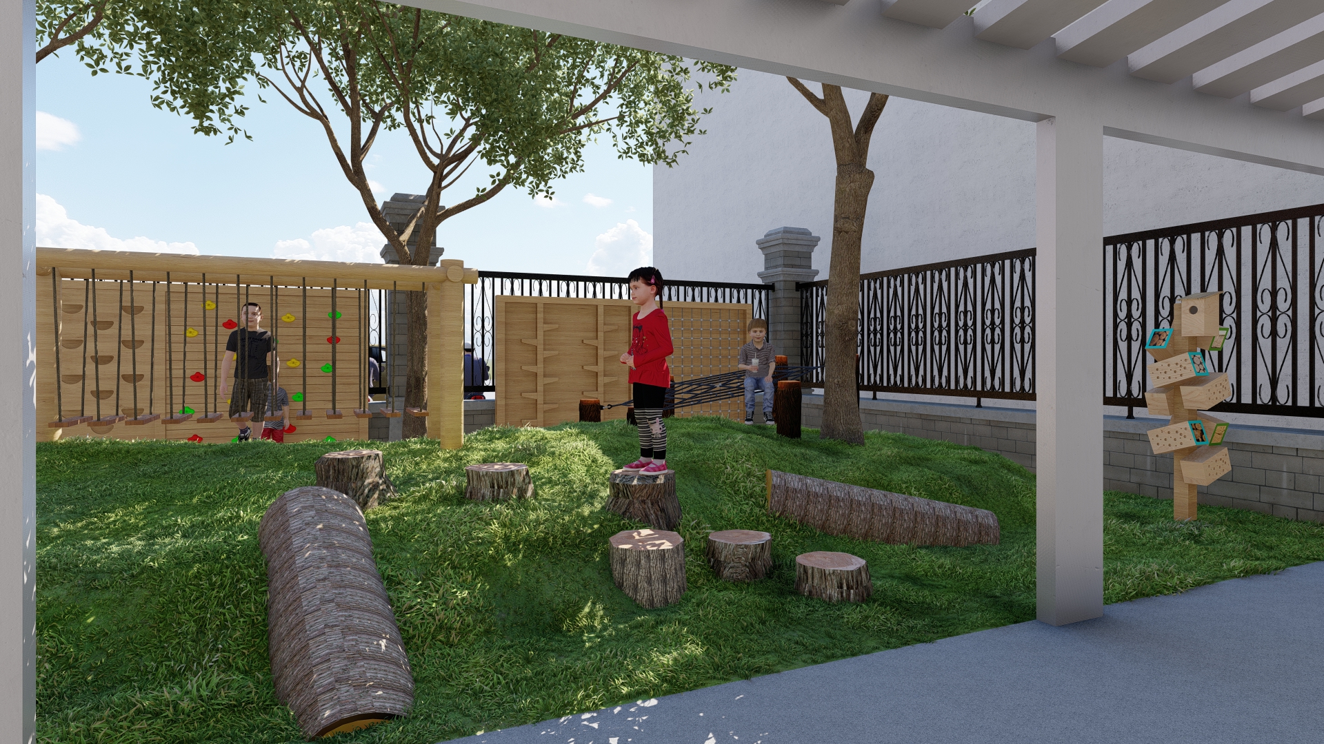 Kindergarten, Outdoor, Sports，