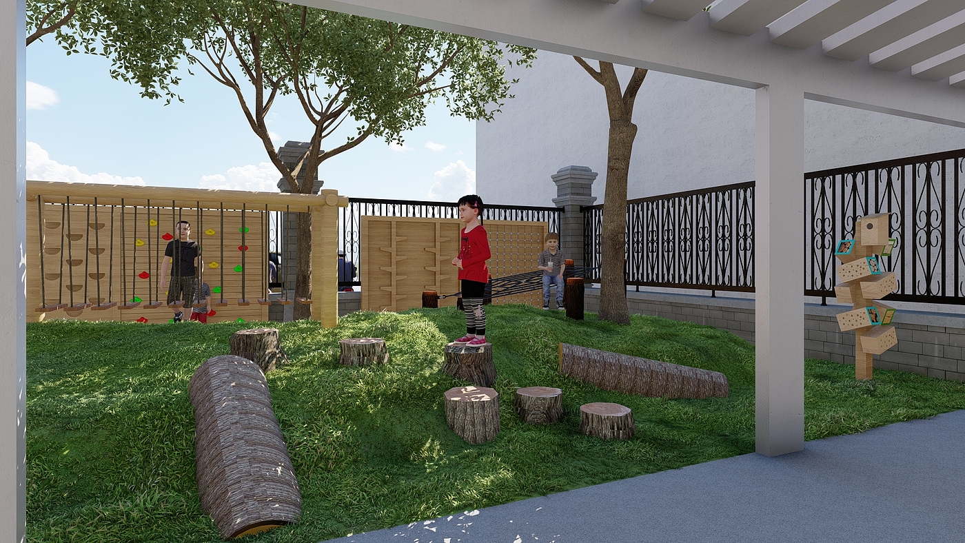Kindergarten, Outdoor, Sports，