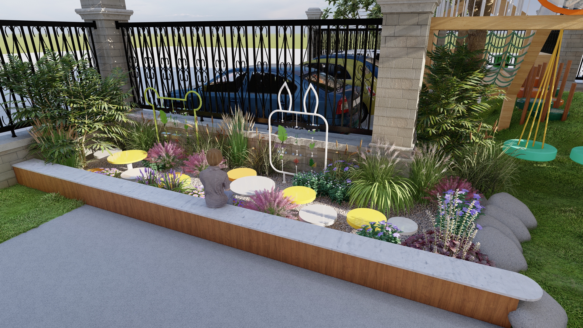 Kindergarten, Outdoor, Sports，