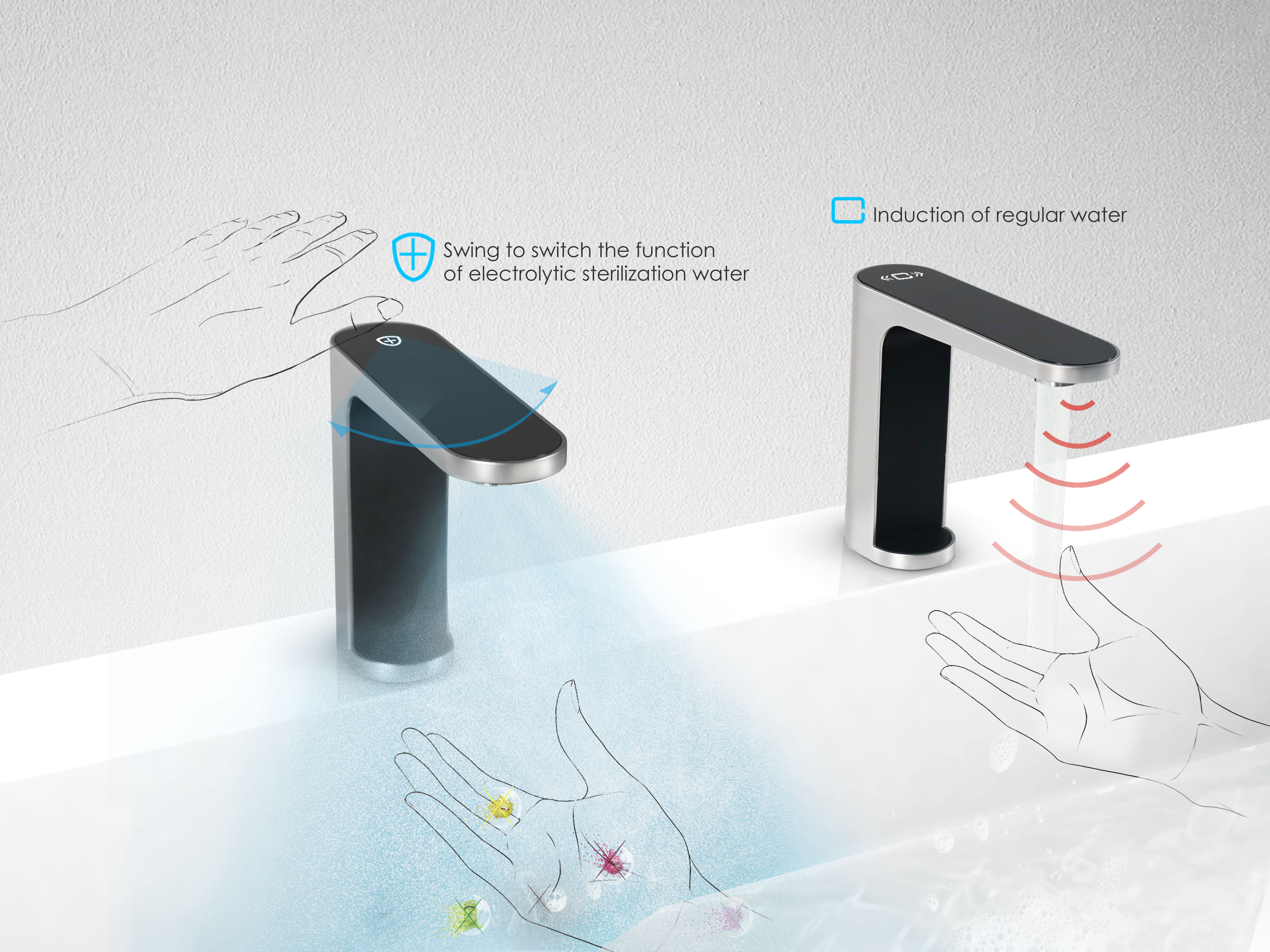 bathroom，water tap，sterilization，Minimalist，Induction，