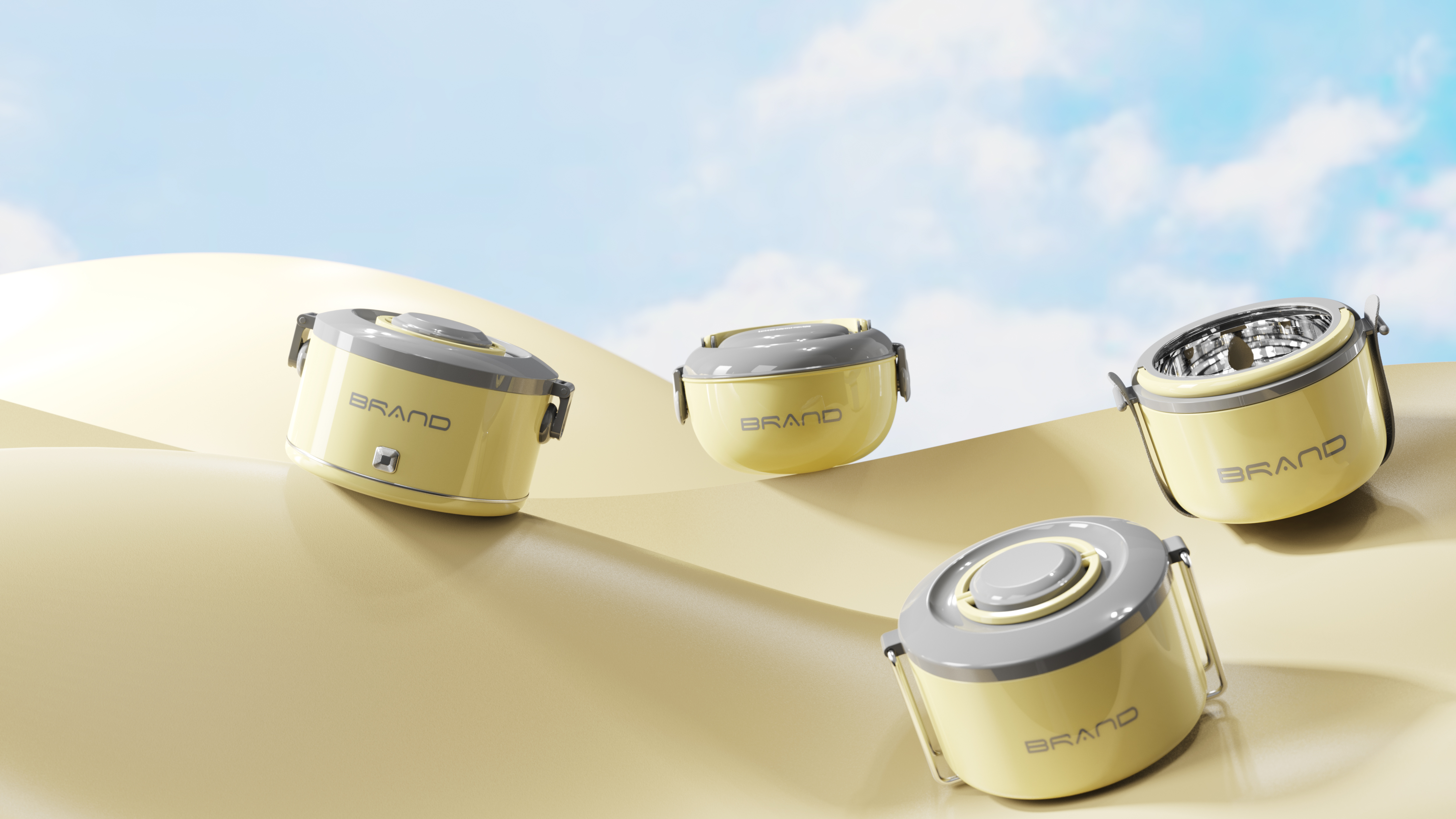 Keyshot rendering，Rhino modeling，Daily Necessities，Lunch box，