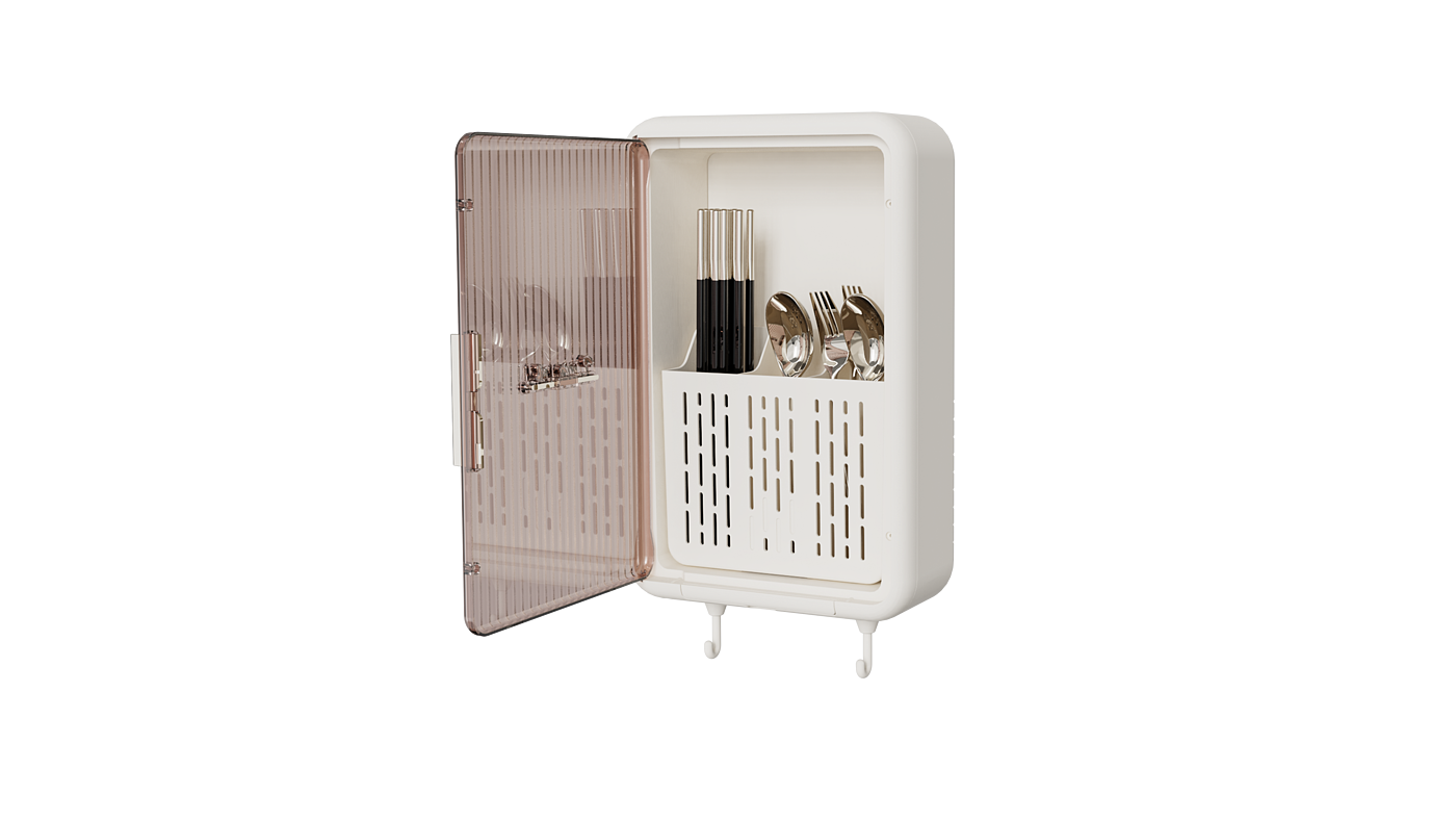wall-mounted chopsticks cage，kitchenware，Chopstick cage，Wall hanging，industrial design，