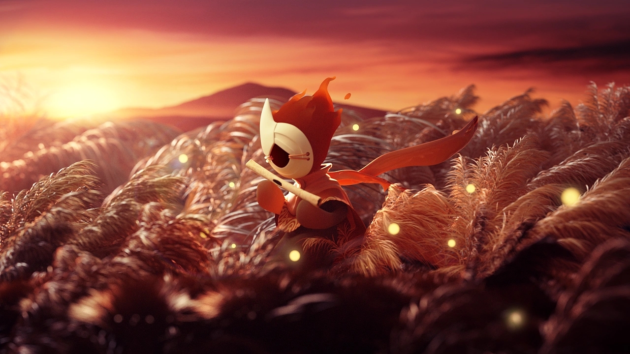 IP image design，White impermanence without face male，Role design，three-dimensional，c4d，