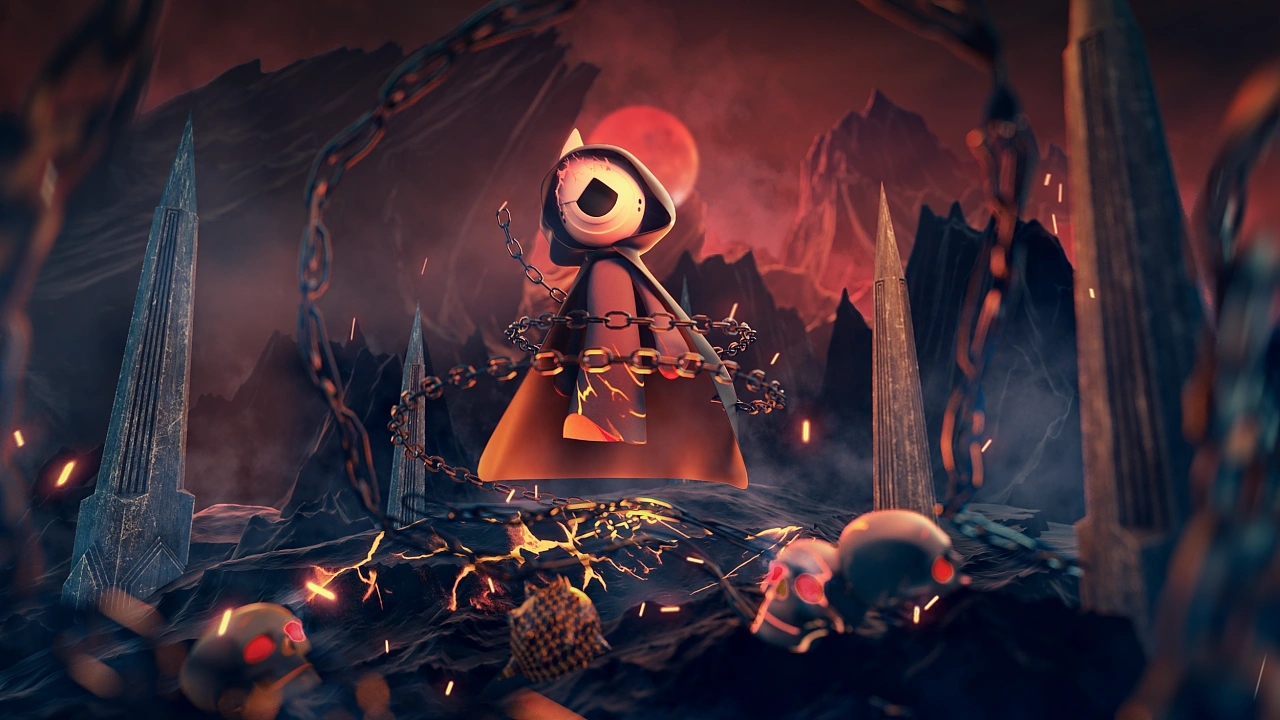 IP image design，White impermanence without face male，Role design，three-dimensional，c4d，