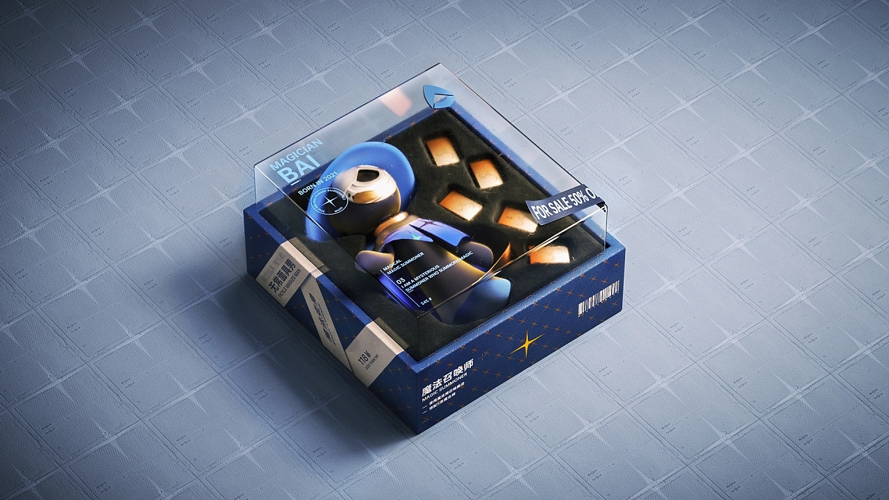 IP image design，White impermanence without face male，Role design，three-dimensional，c4d，