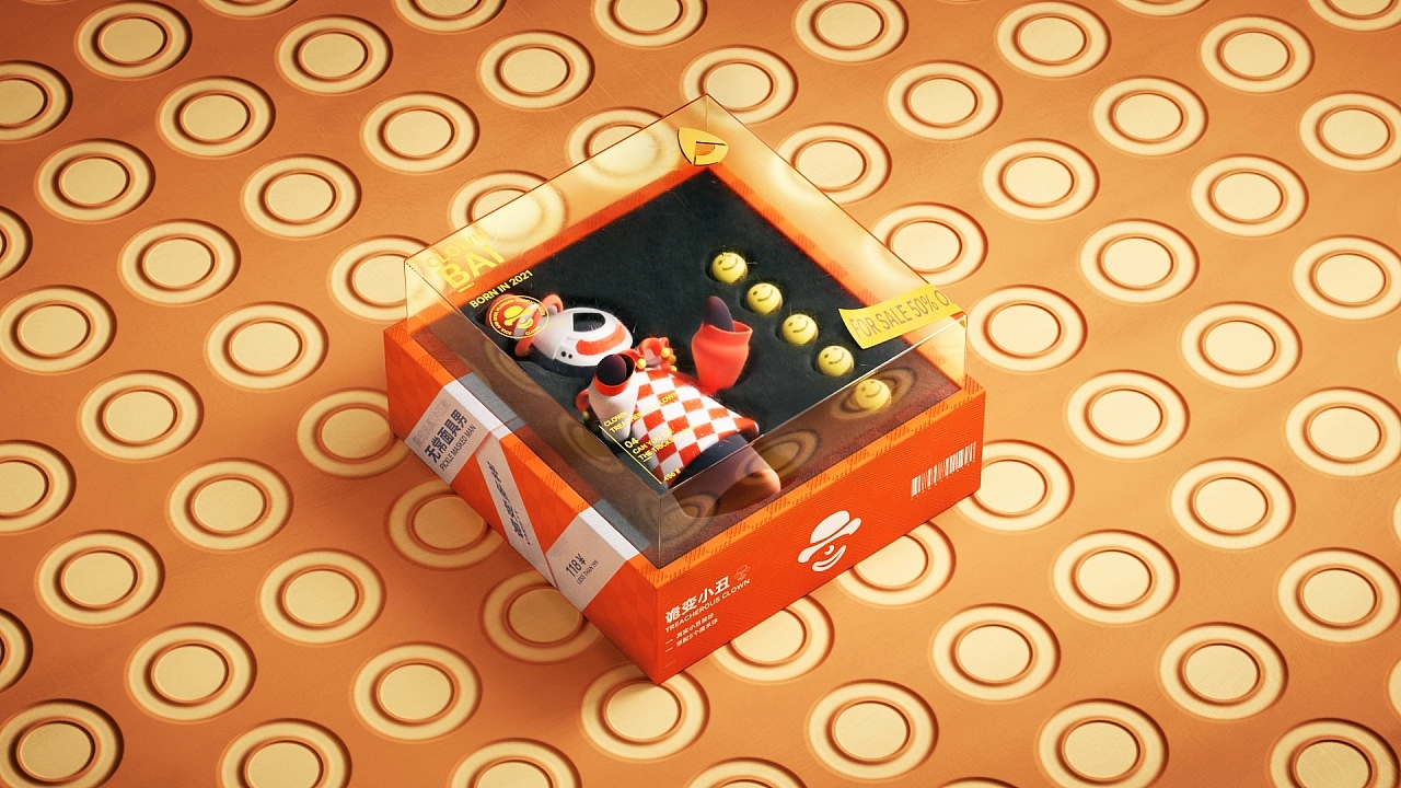 IP image design，White impermanence without face male，Role design，three-dimensional，c4d，