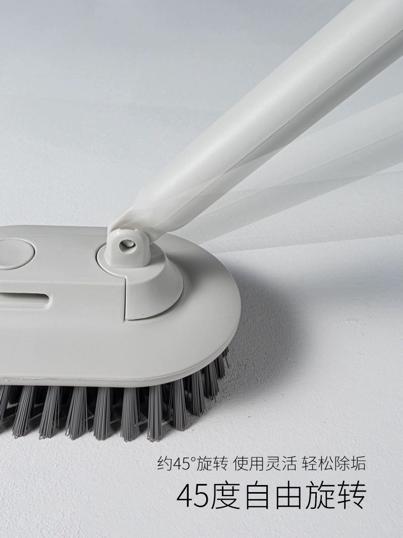 Bathroom Bath Brush Floor Brush Long Handle Wash Wall Toilet Brush Toilet Hard，