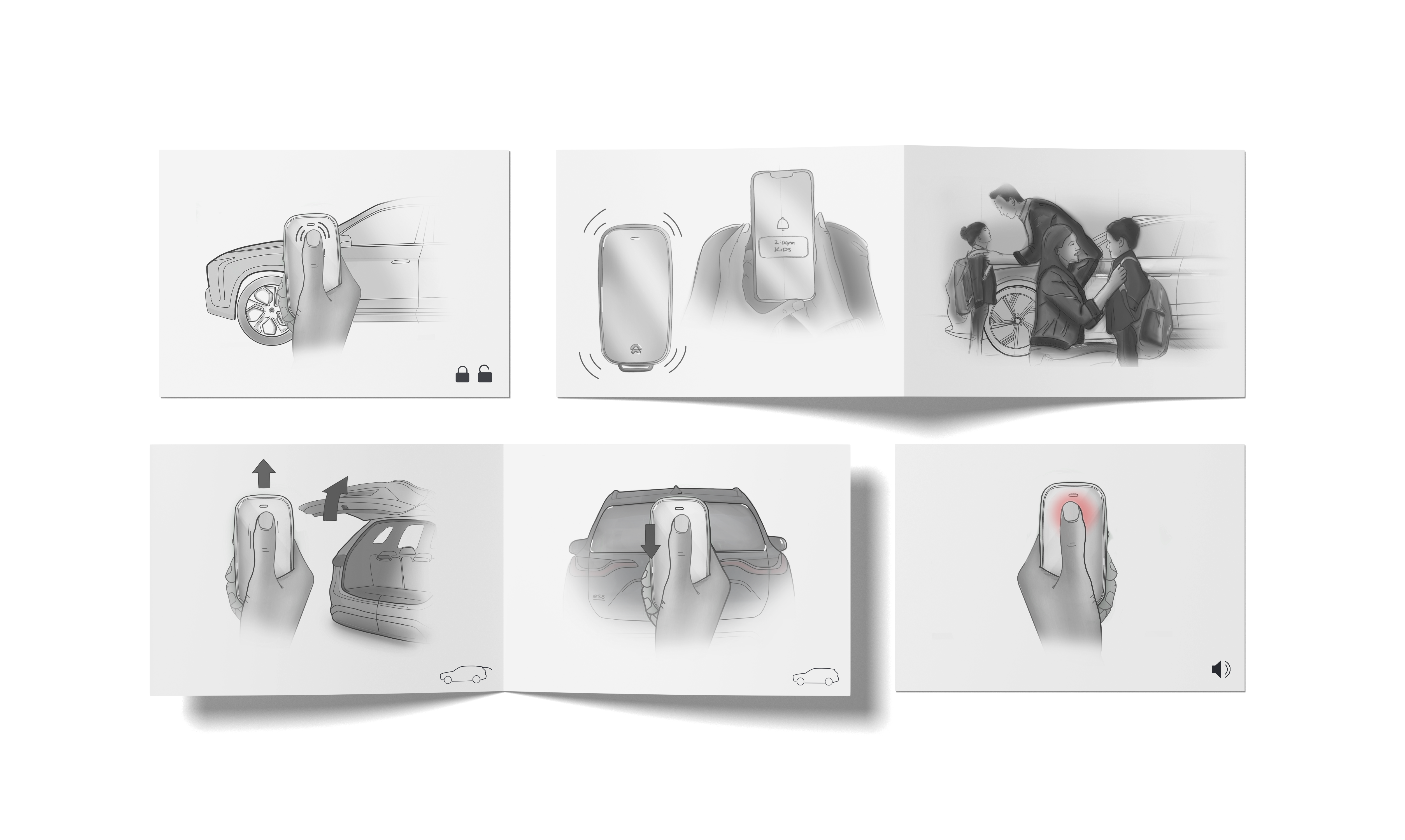 Wei Lai，Key buckle，Interaction design，