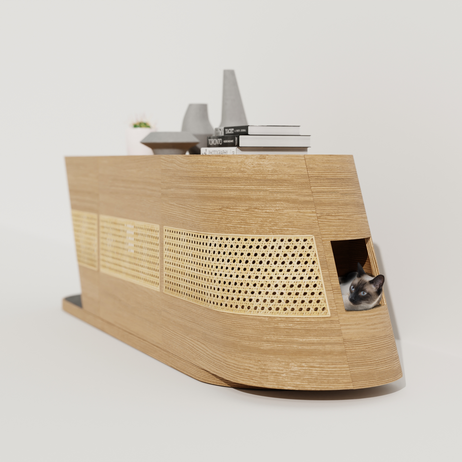 Console，furniture，space，