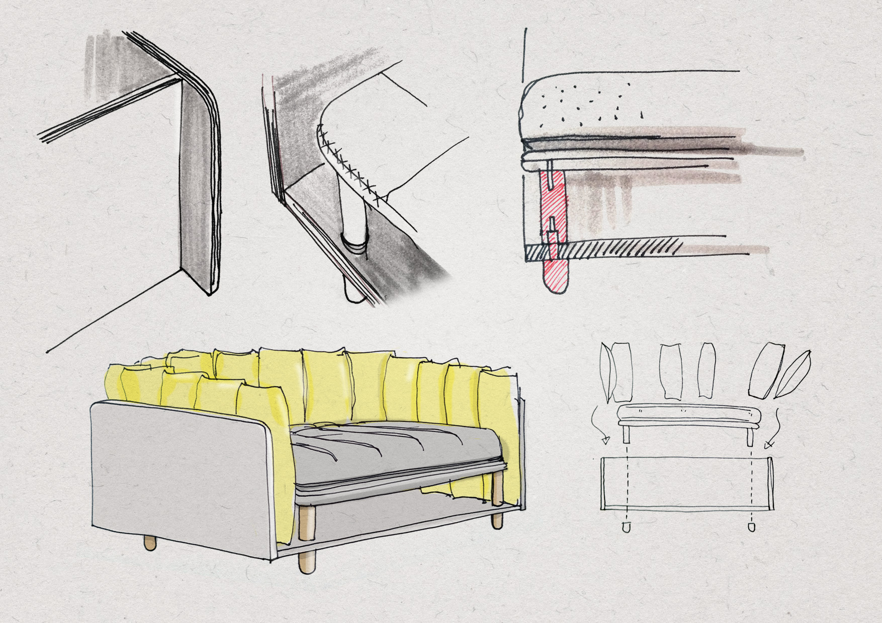 sofa，intelligence，upgrade，Design concept，