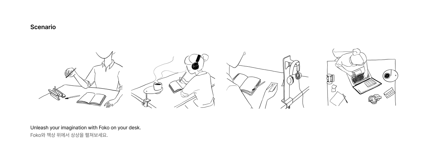 Foko，pen container，product design，to work in an office，