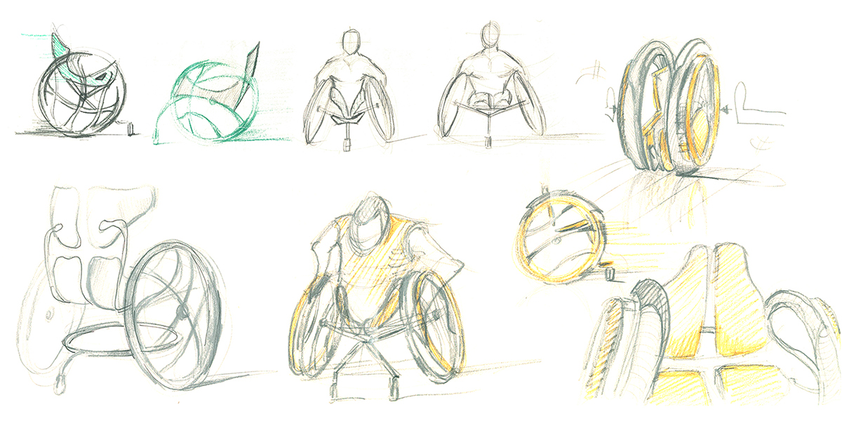 Basketball，wheelchair，product design，