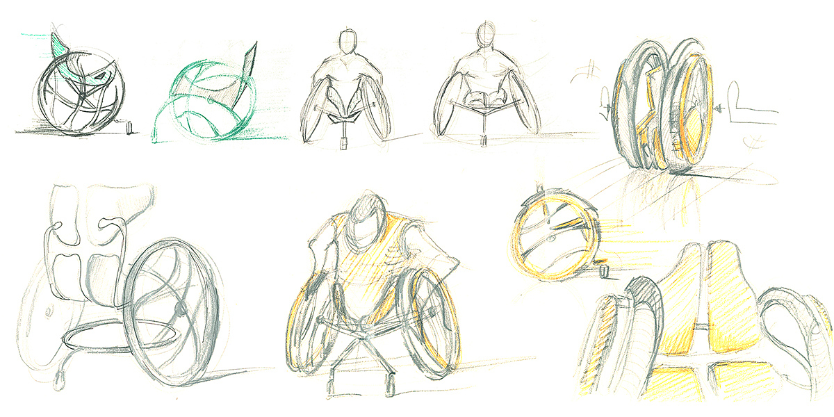 Basketball，wheelchair，product design，
