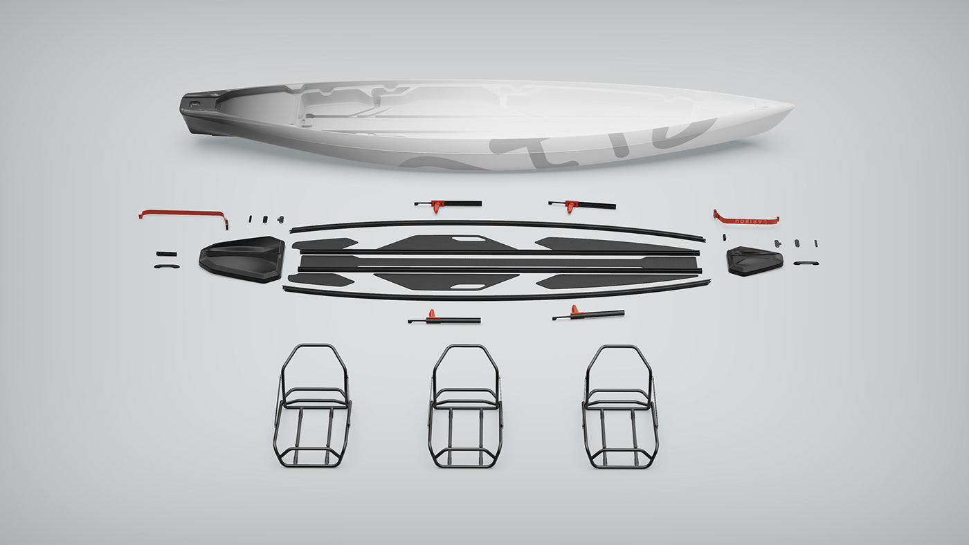 Kayak，industrial design，Transportation design，Caribou Antia，