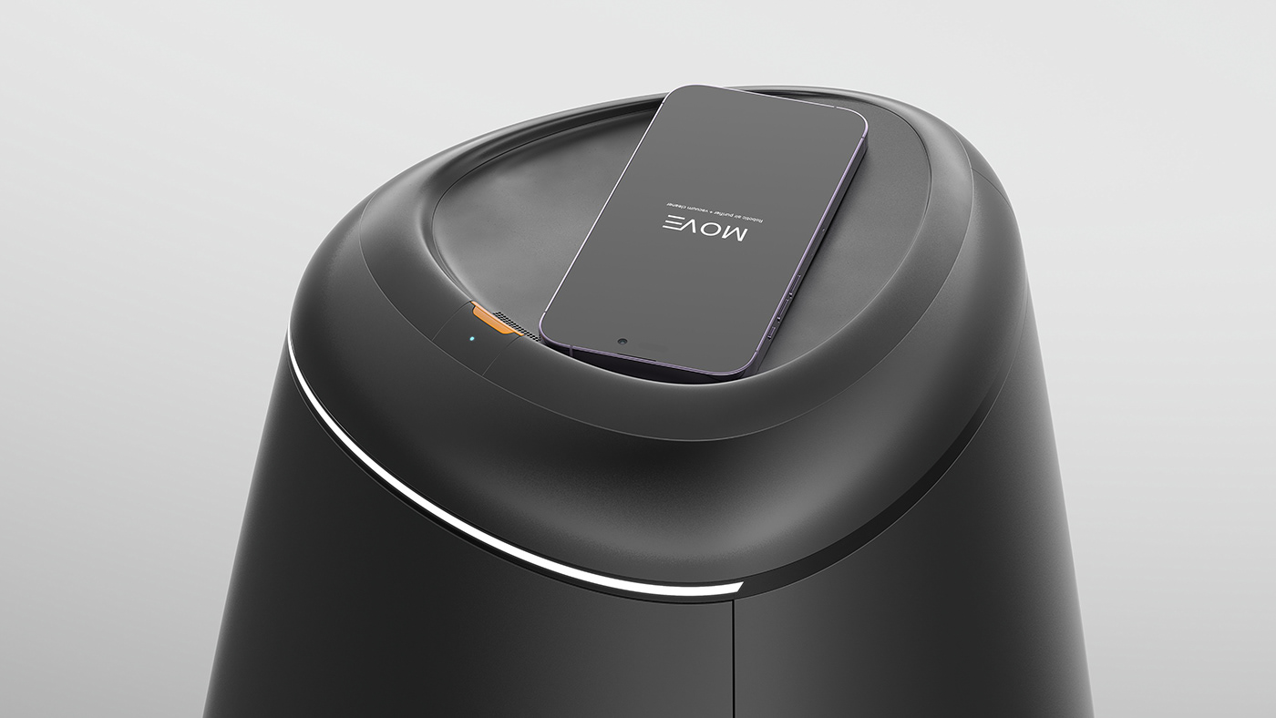 product design，concept，MOVE，Smart Mobile Cleaner，