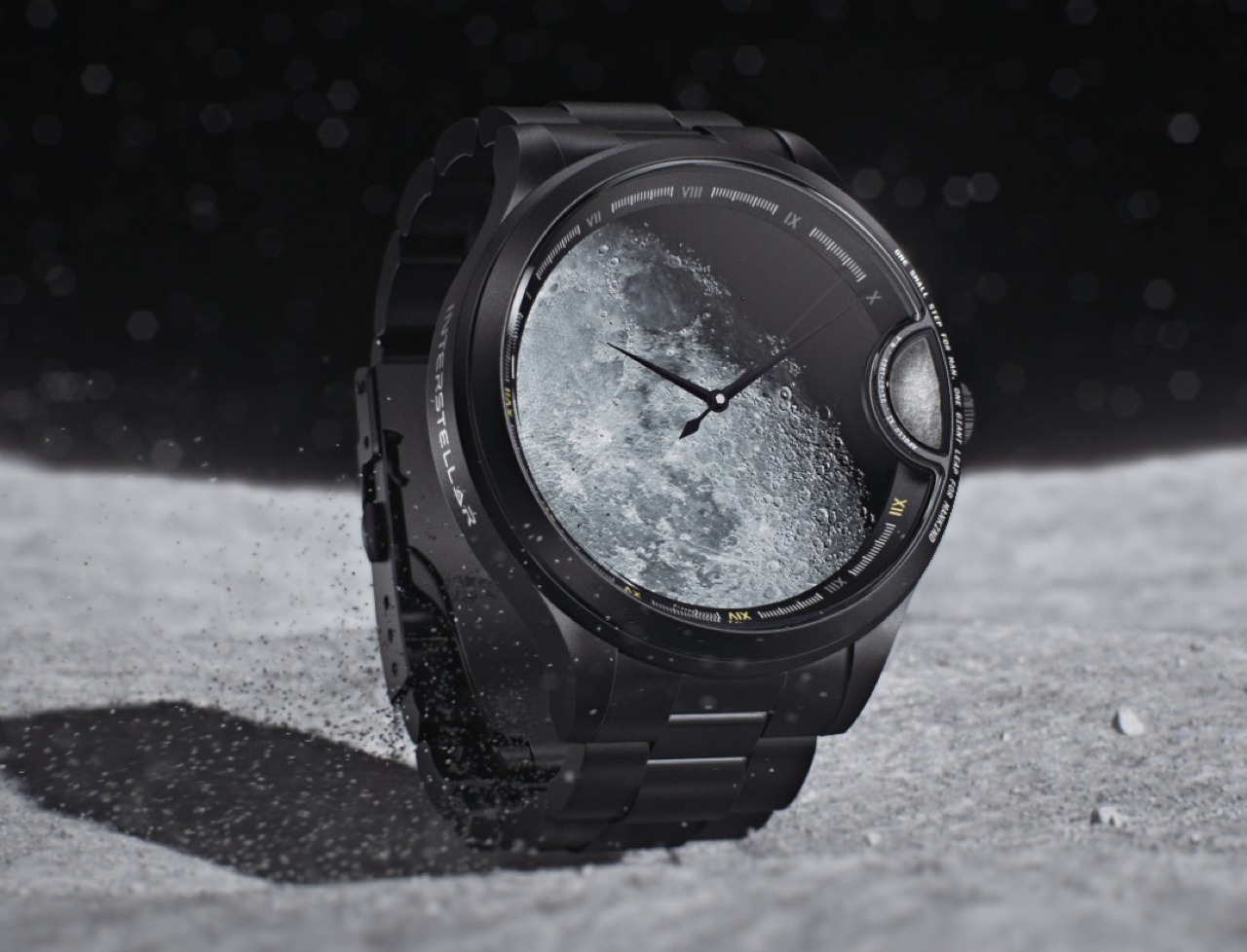 Wristwatch，product design，Interstellar Moon 1622，