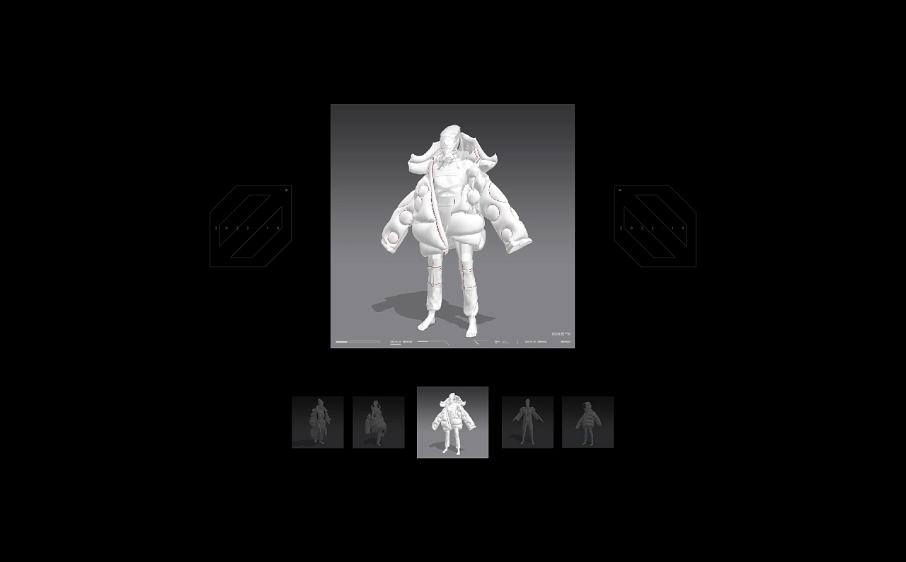 three-dimensional，Virtual clothing，clothing design，c4d，