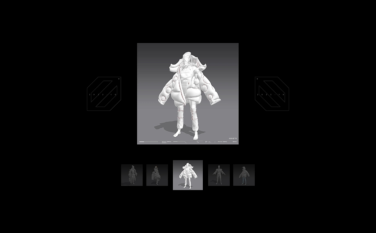 three-dimensional，Virtual clothing，clothing design，c4d，