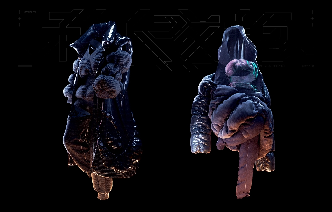 three-dimensional，Virtual clothing，clothing design，c4d，