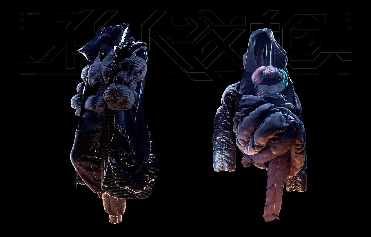 three-dimensional，Virtual clothing，clothing design，c4d，