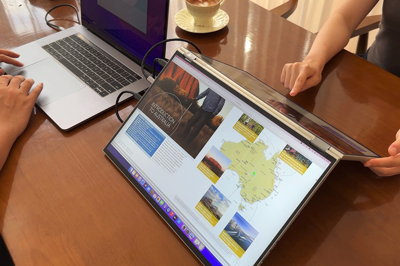 DUOONE，monitor，Foldable Display，Computer accessories，Portable External Display System，