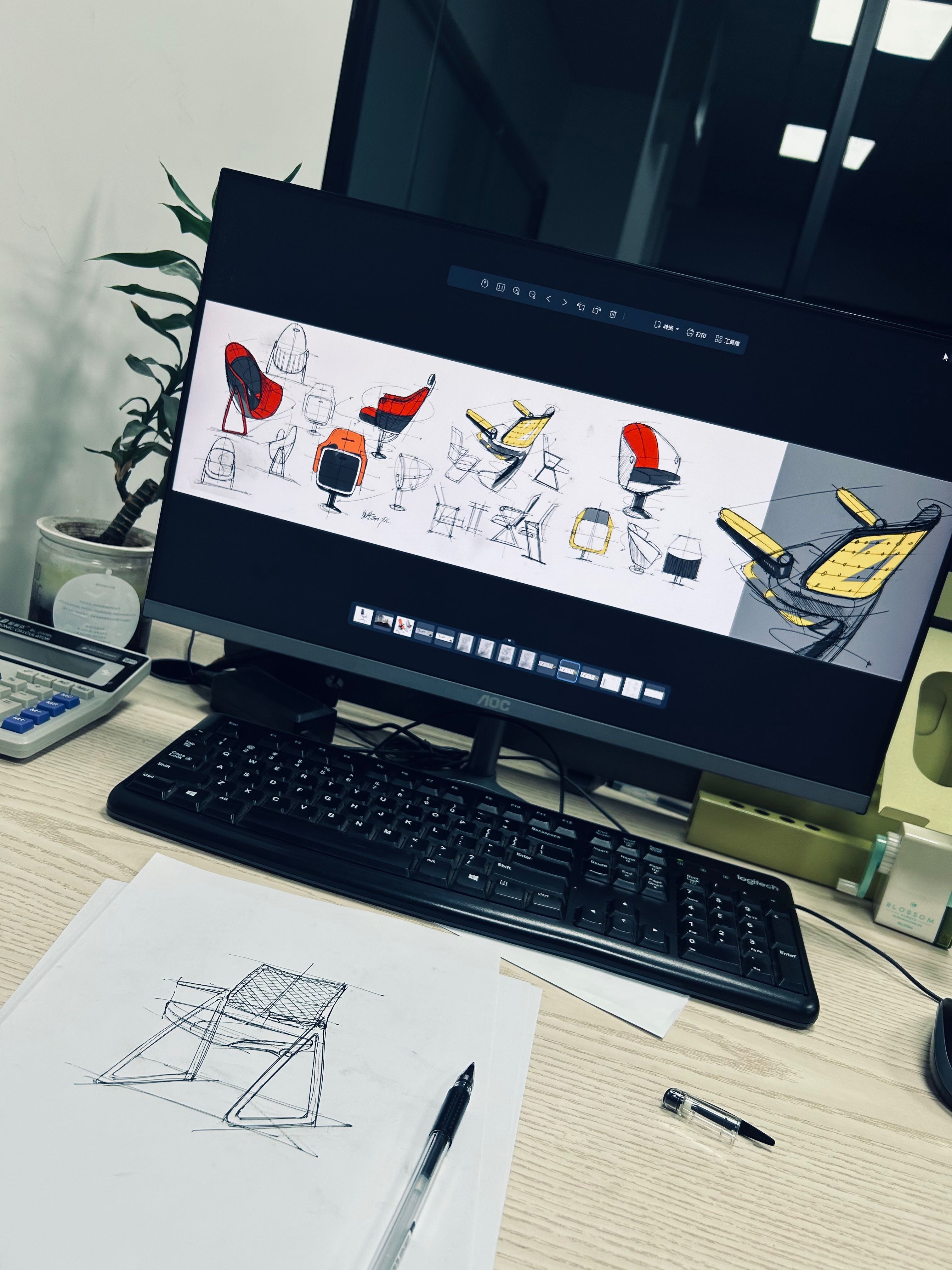 Hand-painted furniture, transportation，