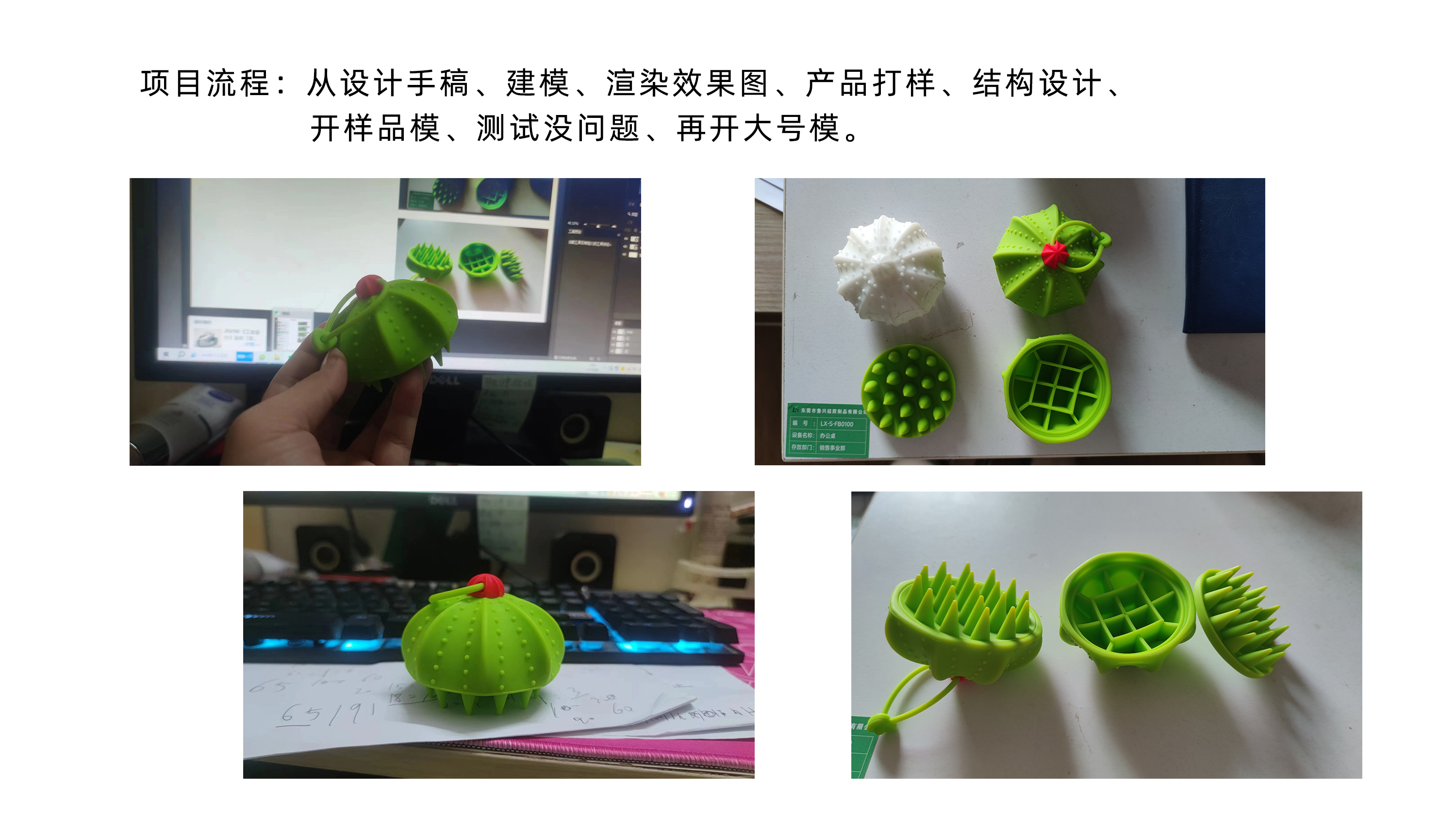 Cactus，Shampoo brush，