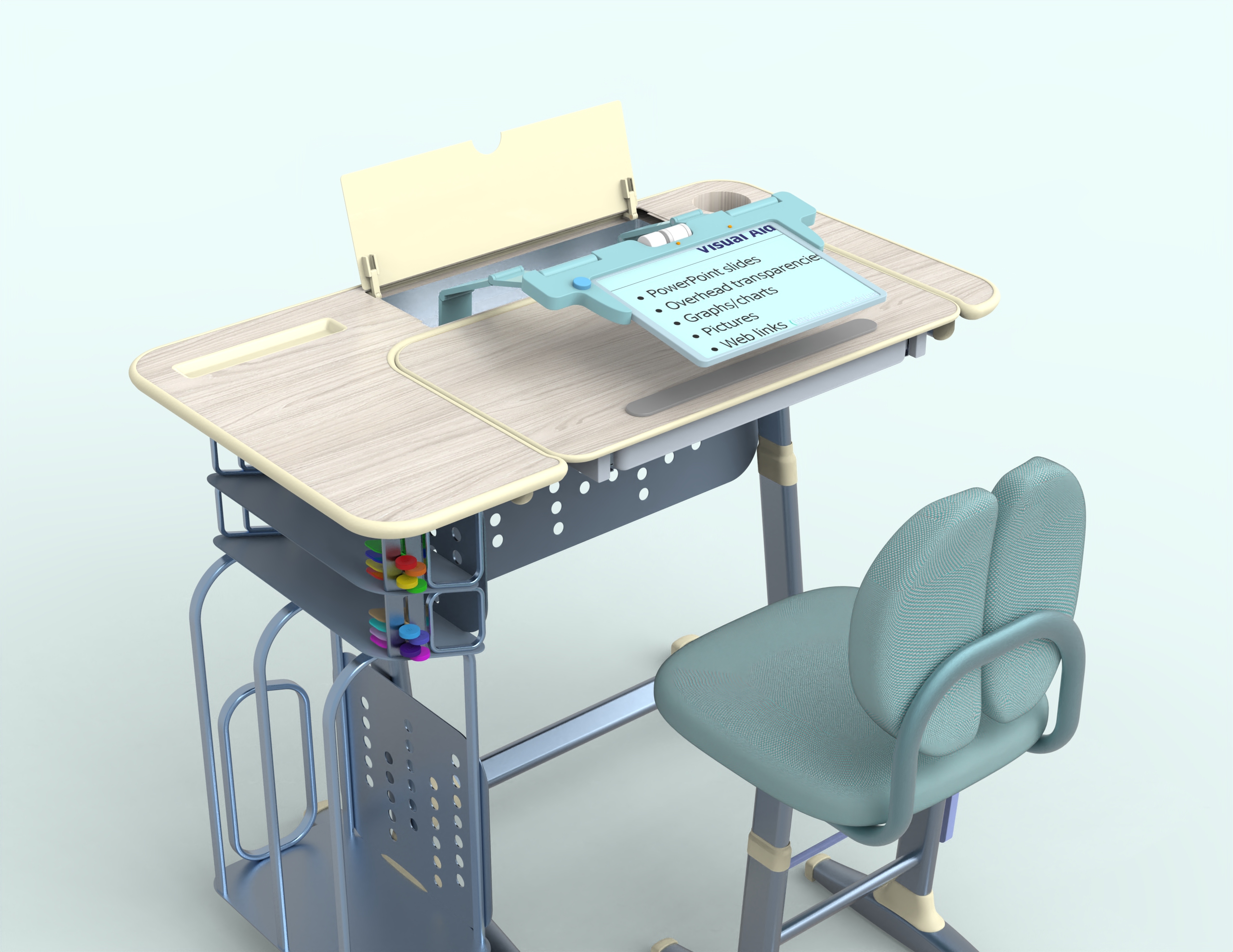 Product Design, 3D Modeling, Rendering，desk，