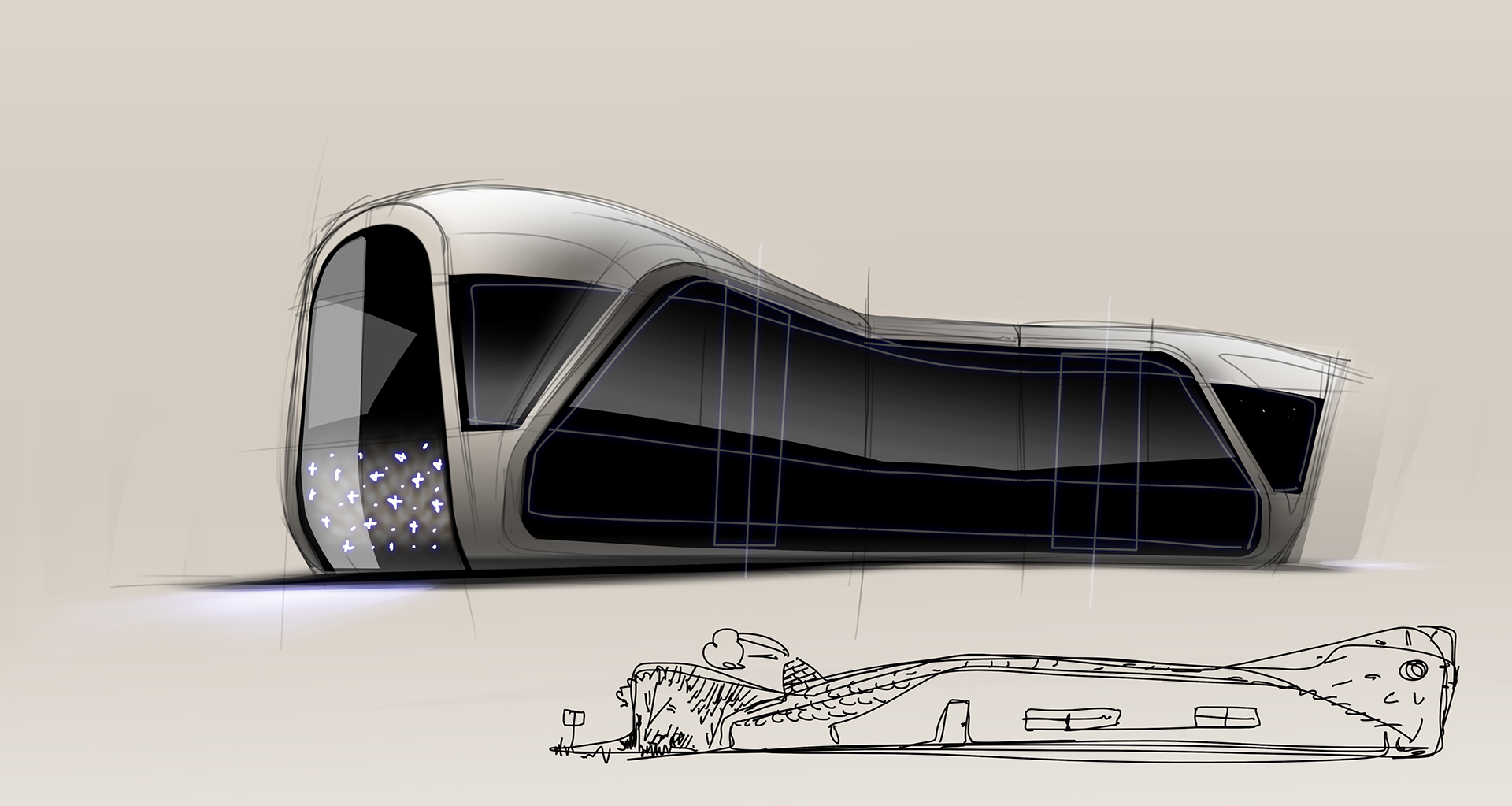 Sketch，marker pen，