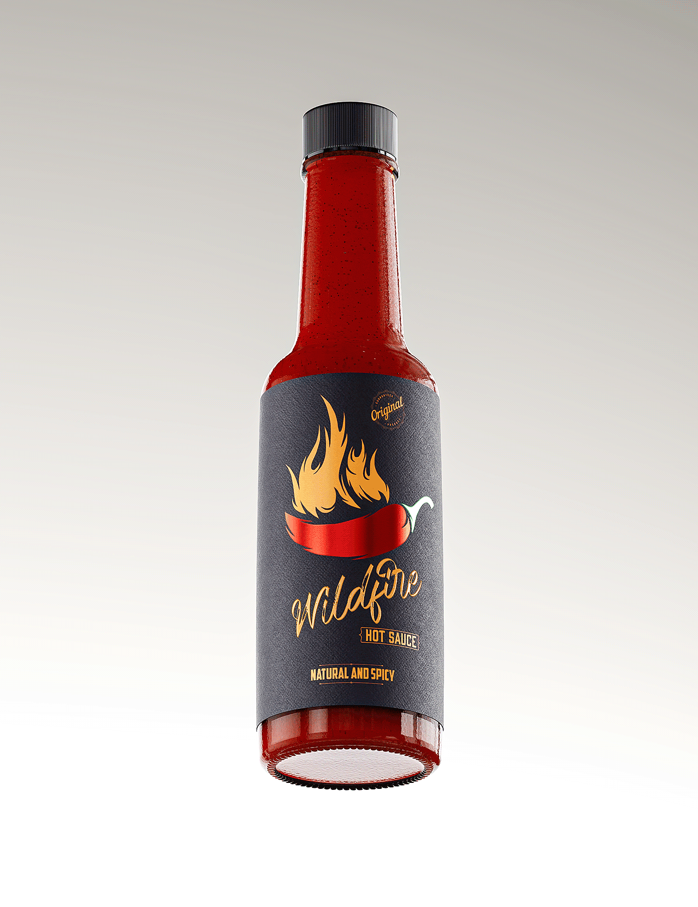 Wildfire Hot Sauce，包装，创意，产品设计，