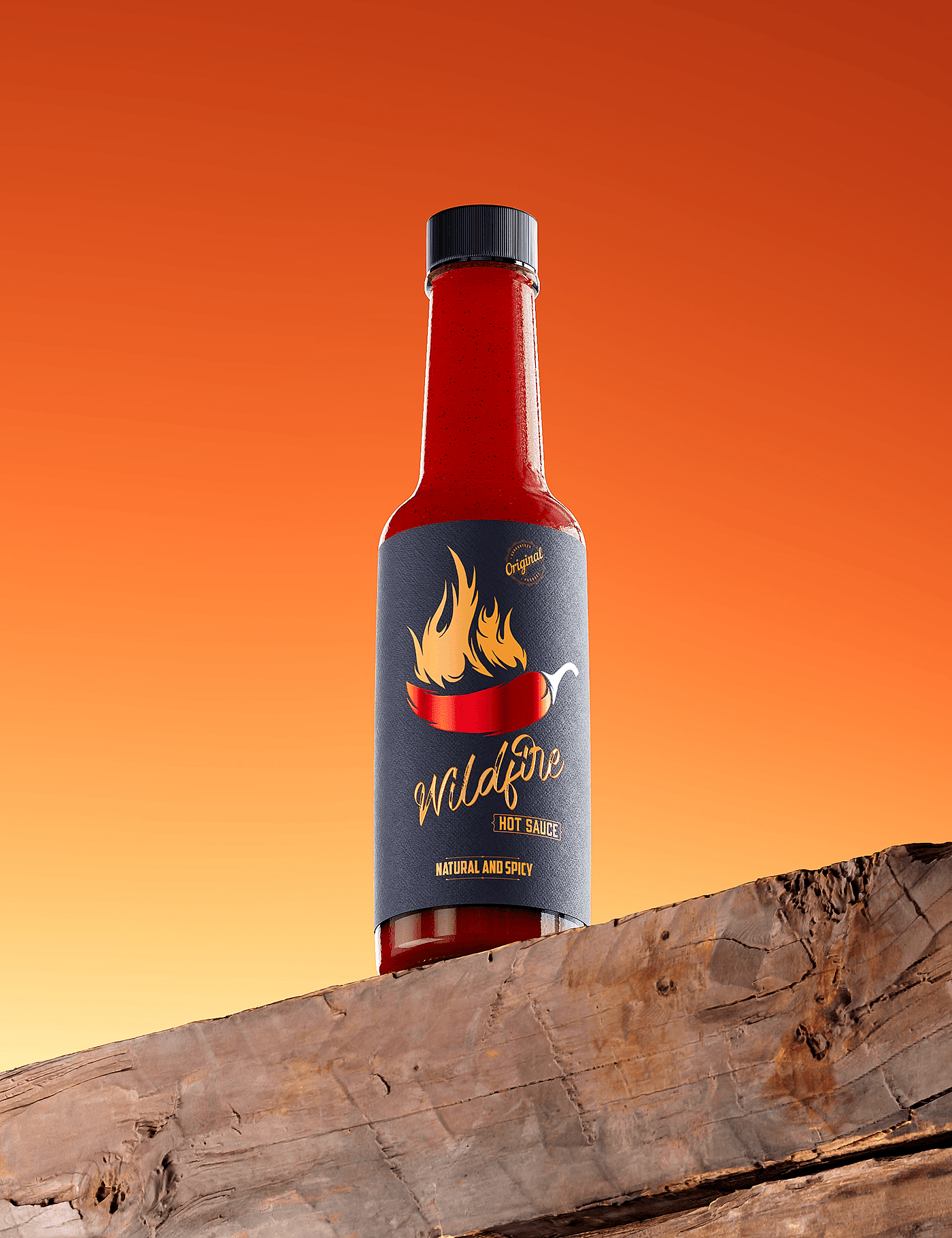 Wildfire Hot Sauce，包装，创意，产品设计，