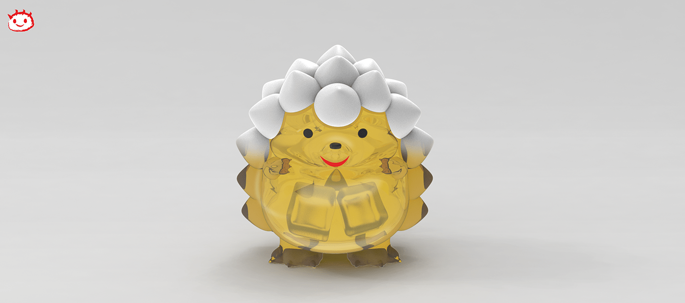 Wine Swallow Hedgehog，Wine Hedgehog，Toy design，Character design，