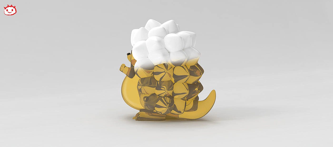 Wine Swallow Hedgehog，Wine Hedgehog，Toy design，Character design，