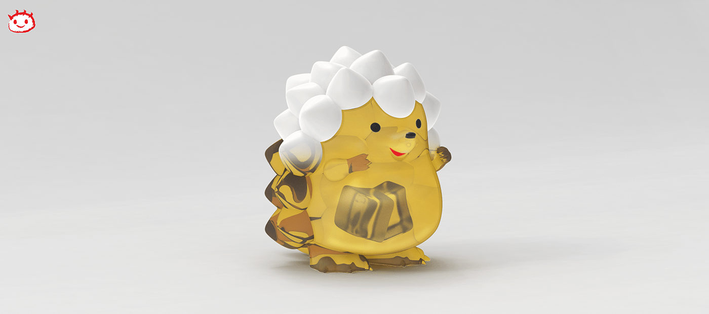 Wine Swallow Hedgehog，Wine Hedgehog，Toy design，Character design，