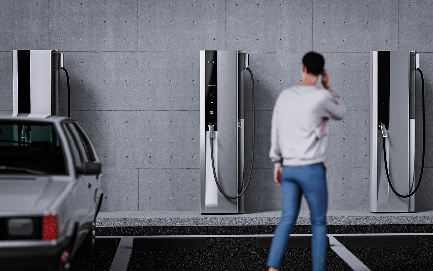 Charging pile，PONY，EV，Simplicity，