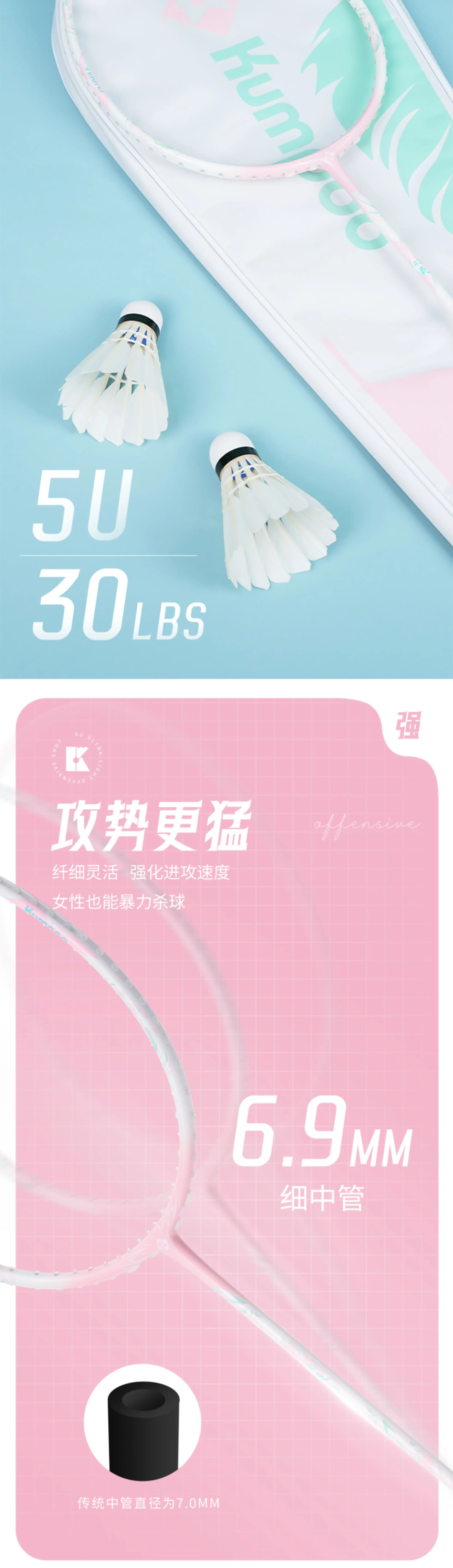 Feather design elements combined on the racket, the interpretation of light as Hong，