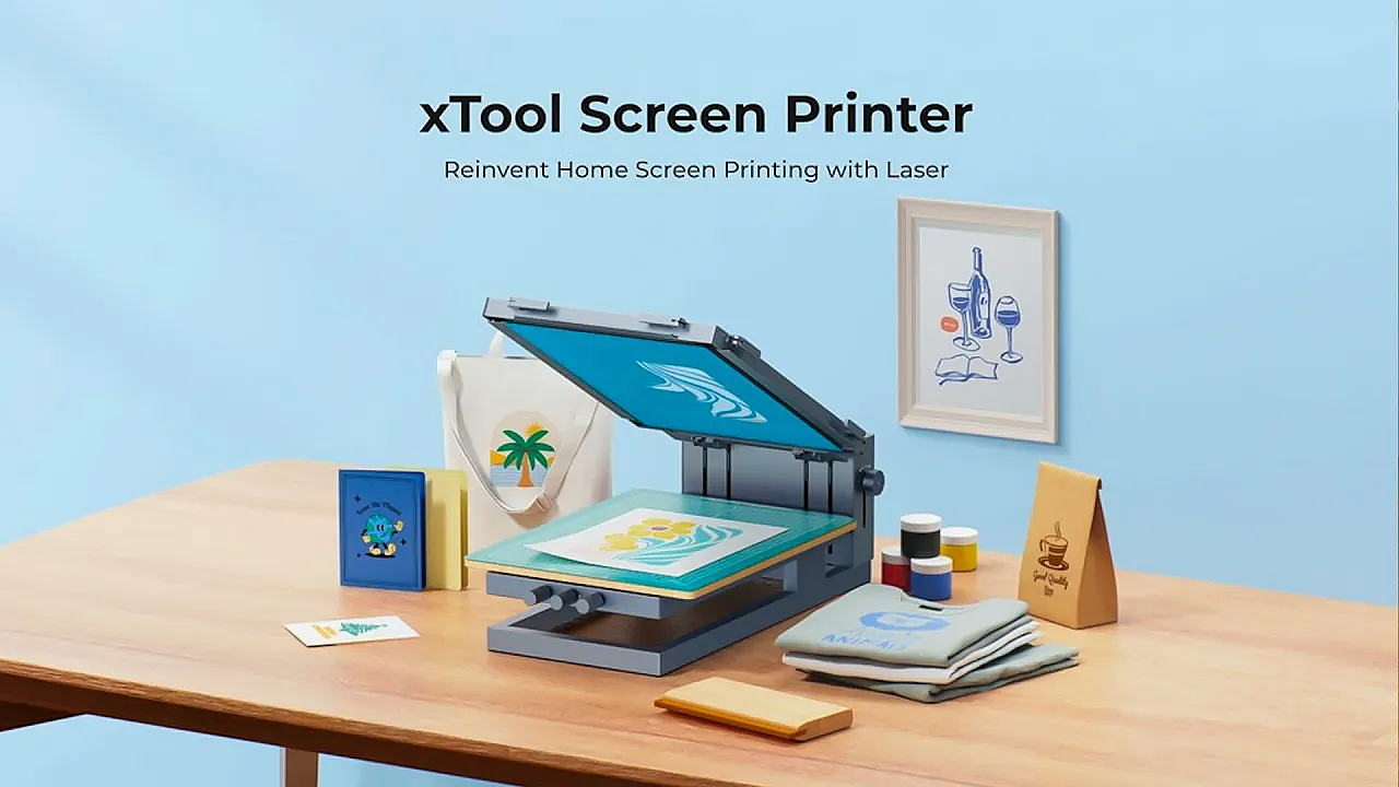 XTOOL，丝网印刷机，丝网印刷，激光雕刻，