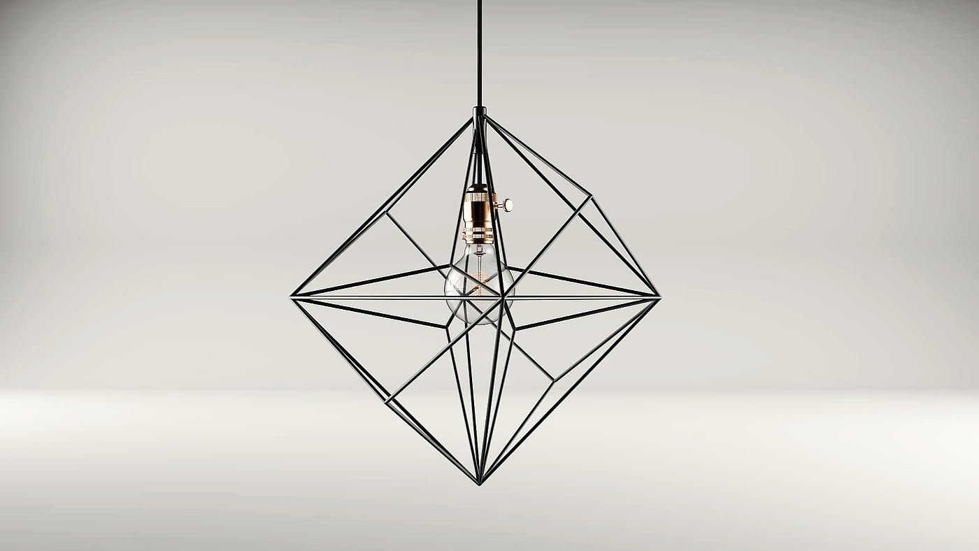 PLATON-LIGHT，Lamp design，Steel cage，Glass，