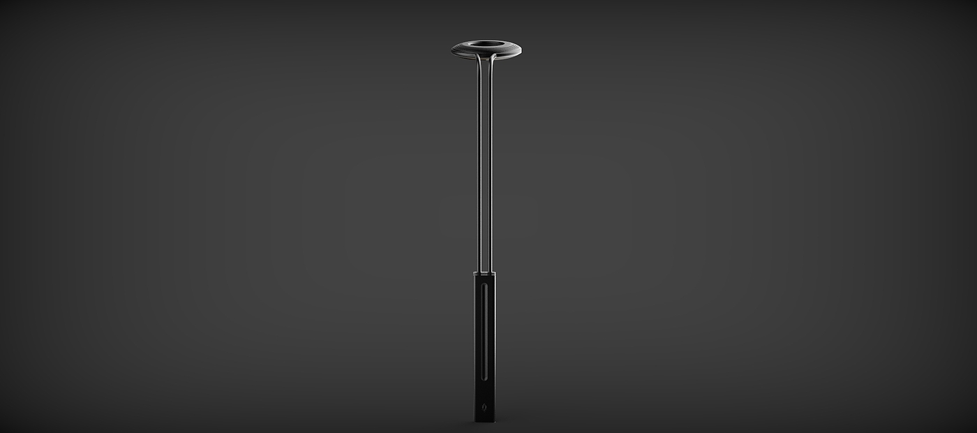 street lamp，Intelligent projection map，black，