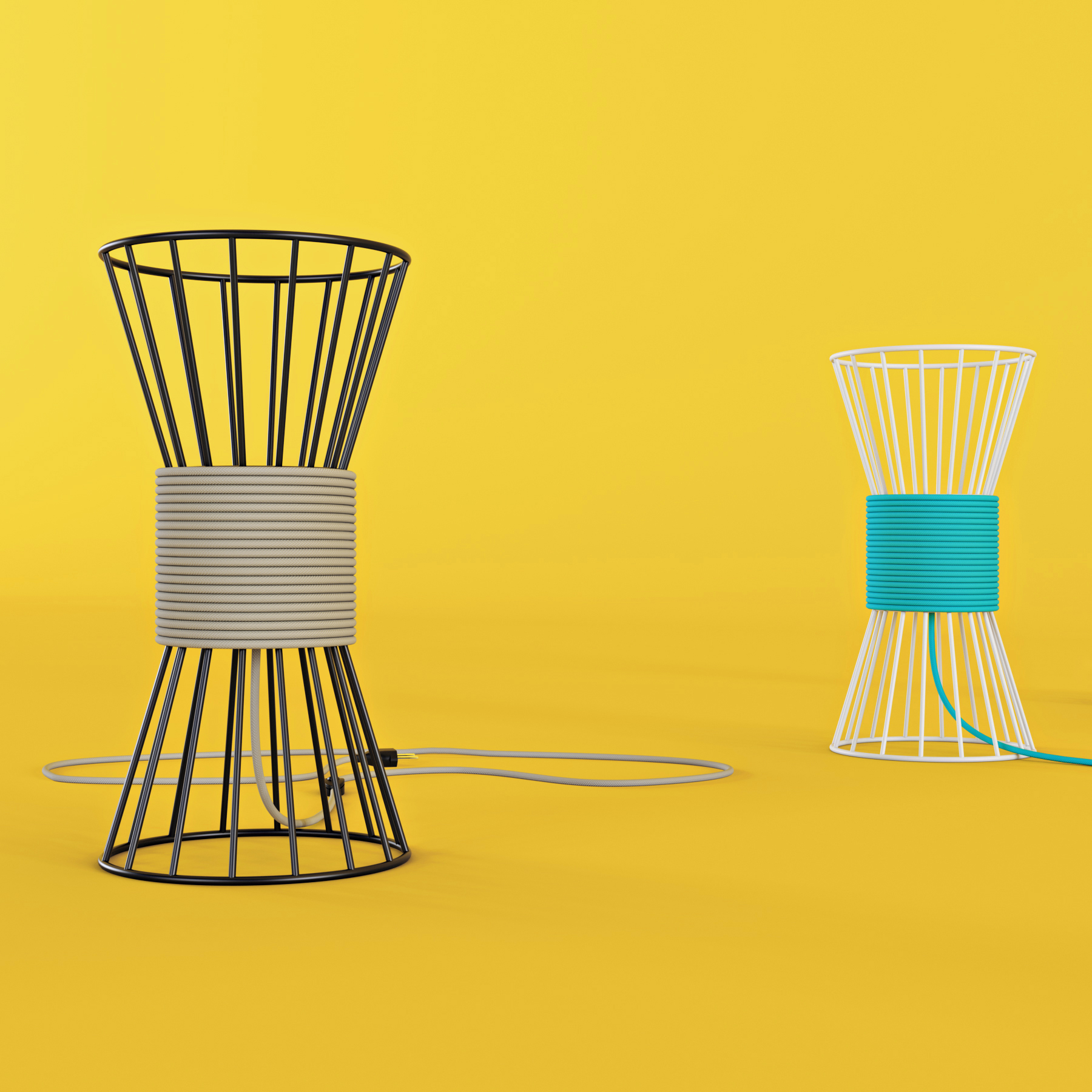 Lamp design，Steel frame，product design，