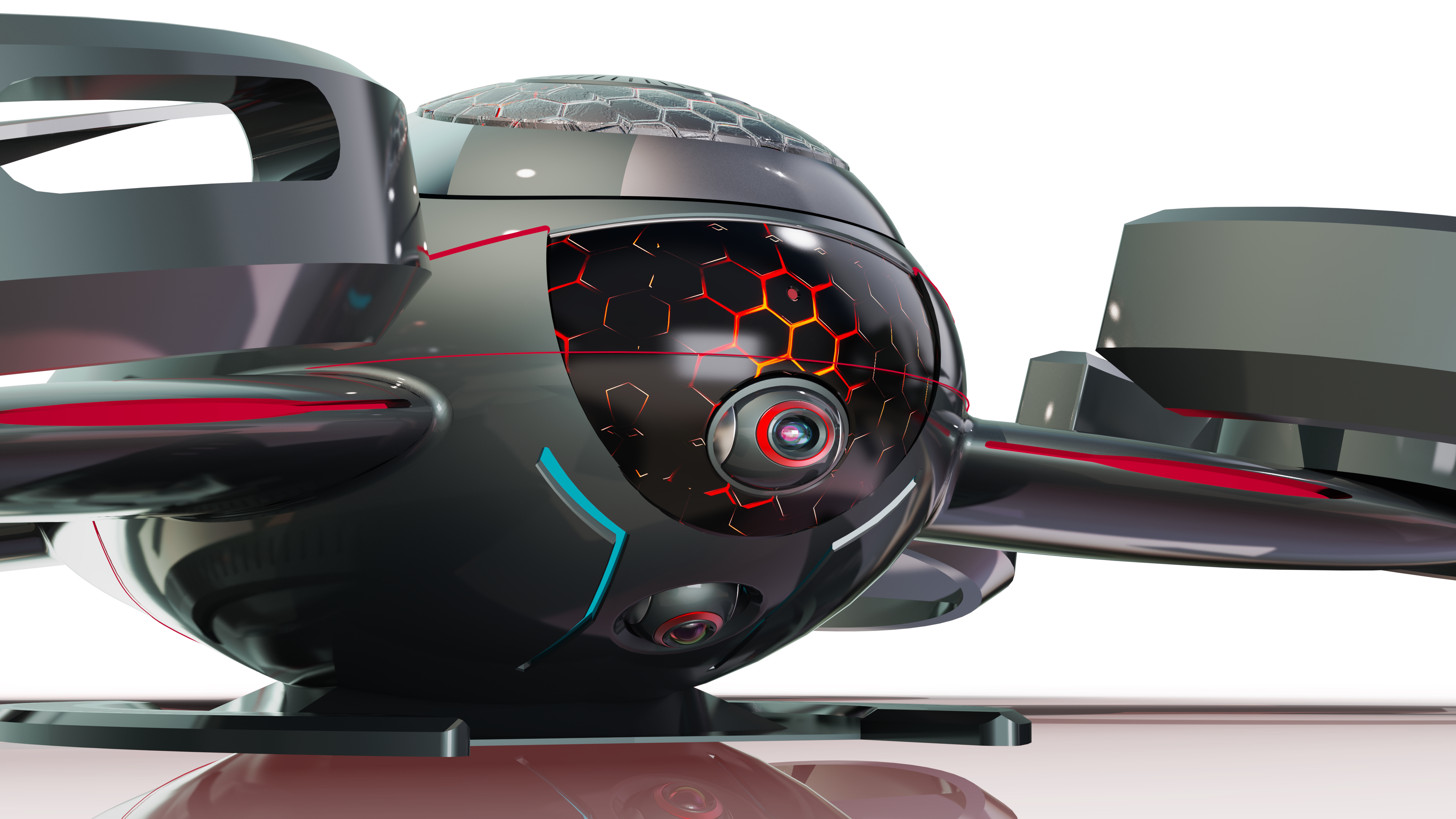 UAV，Red Spider，Intelligent UAV，Cool，High-tech products，Intelligent product design，product design，