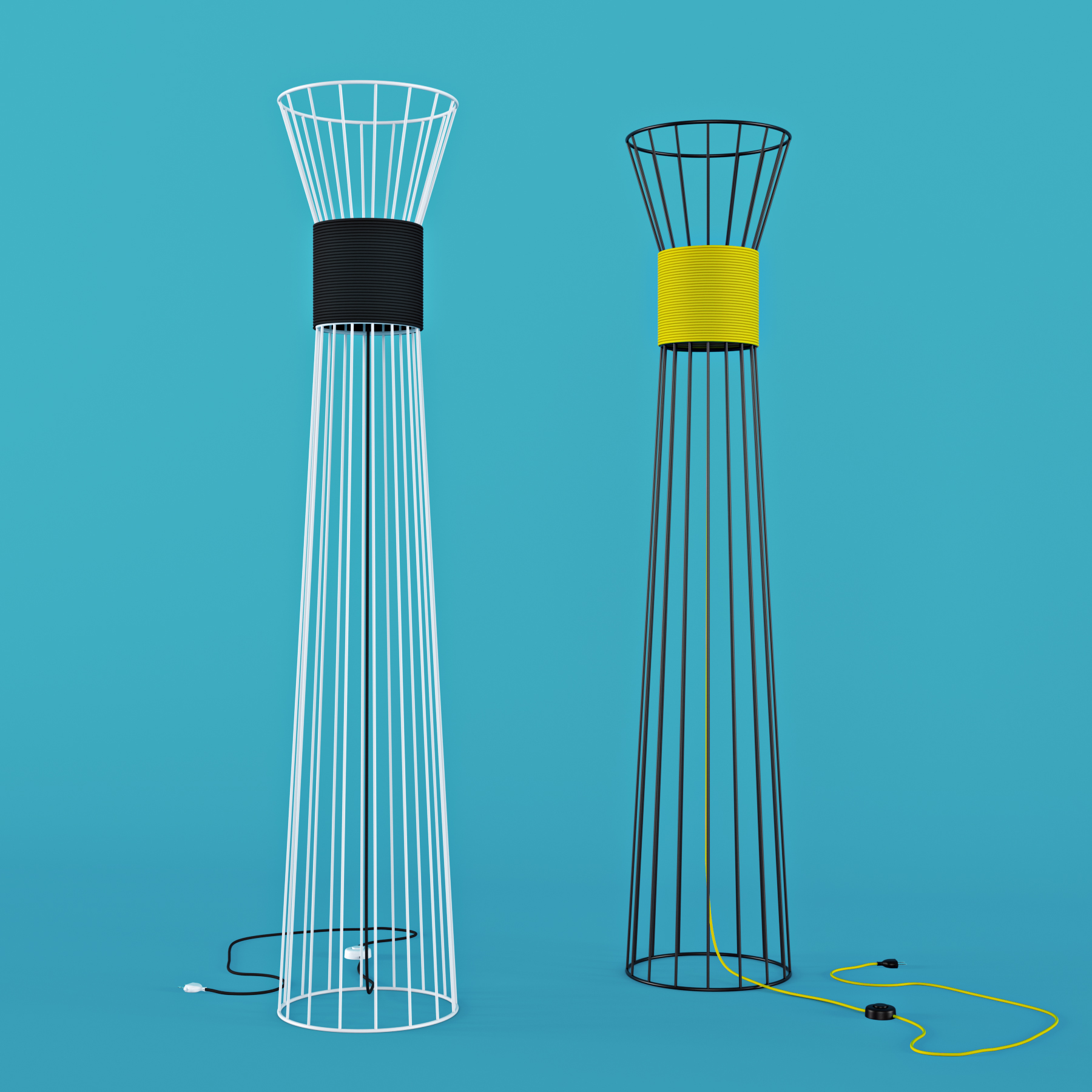 Lamp design，Steel frame，product design，