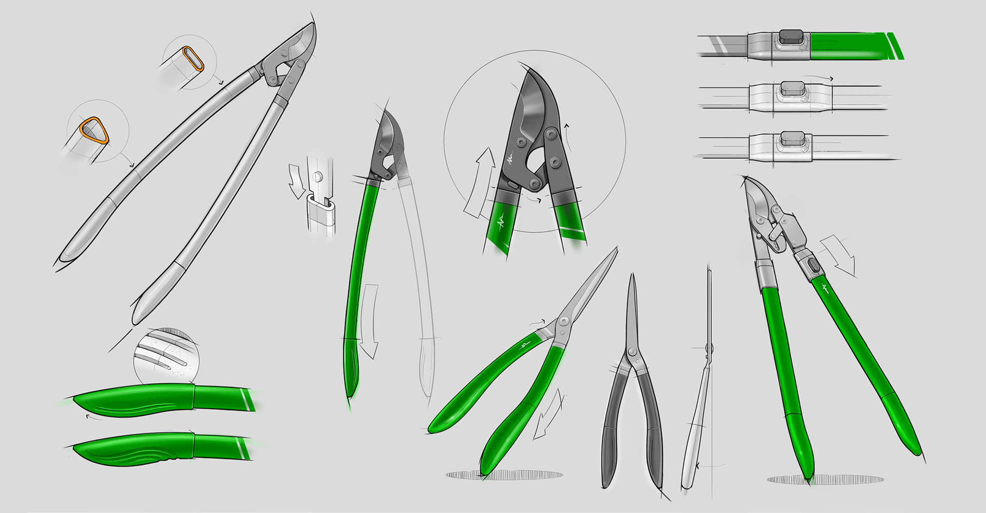 Sculpt，Scissors，green，