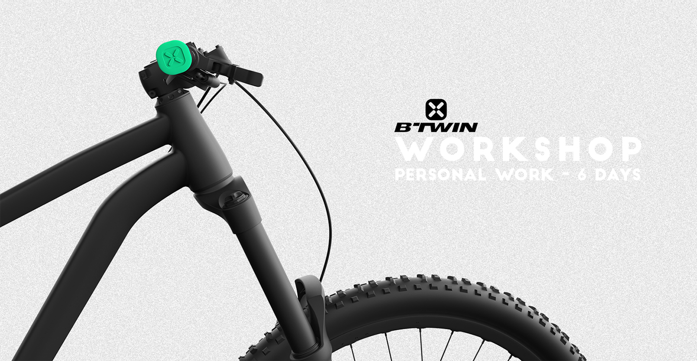 btwin，Bicycle，product design，black，