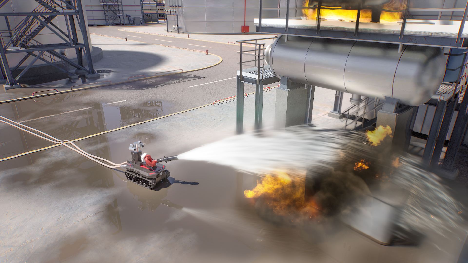 robot，fire control，Fire fighting，industrial design，