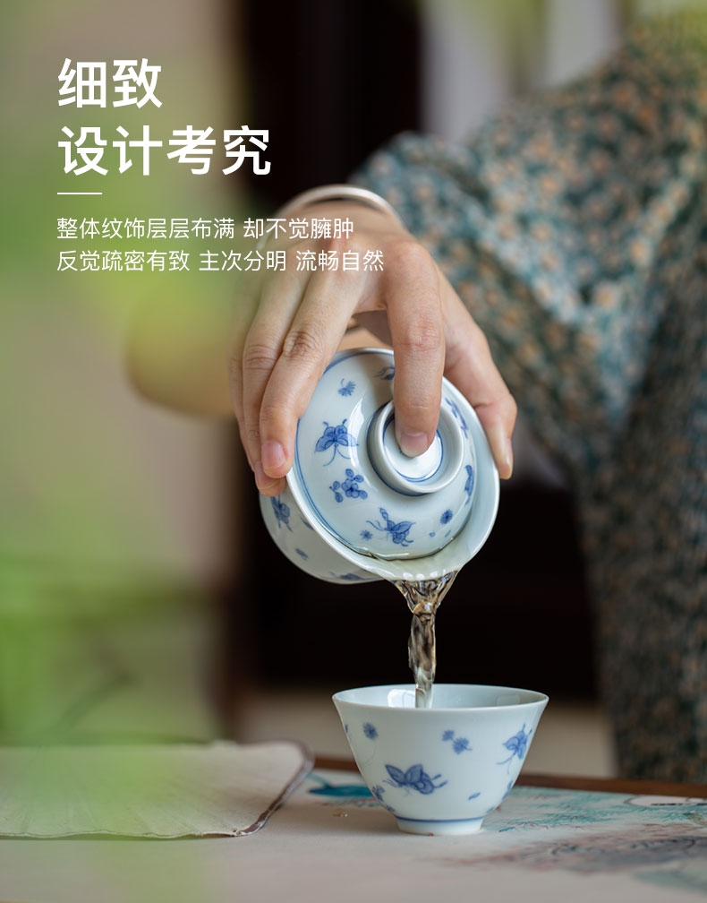 Handmade hand-painted gun ash bowl master cup，