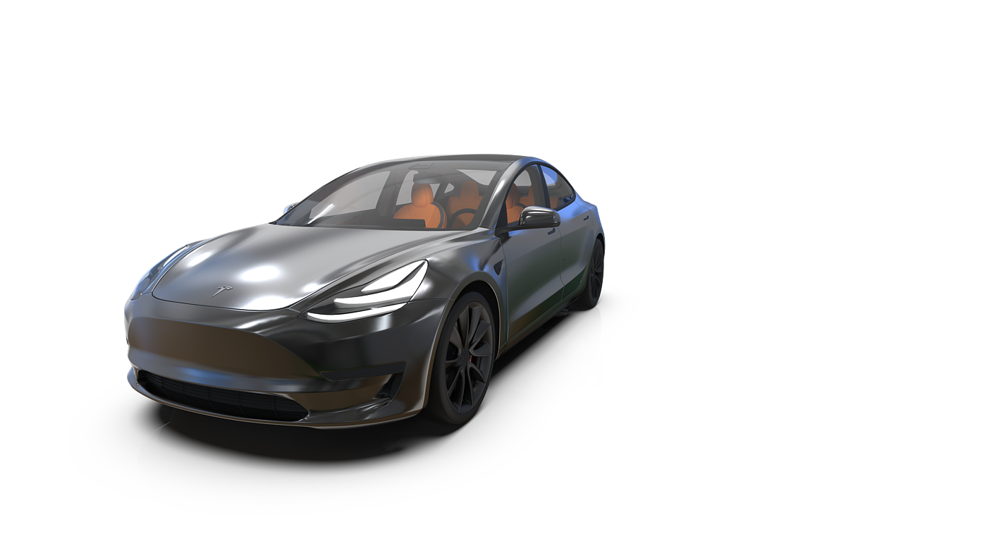 Tesla Rendering Showroom，